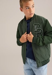 WE Fashion Bomber stiliaus striukė - dark green