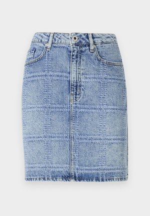 Karl Lagerfeld Jeans, PATCHWORK SKIRT - Jupe en jean - blue denim