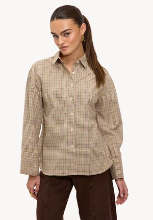 Chemisier - checks sand