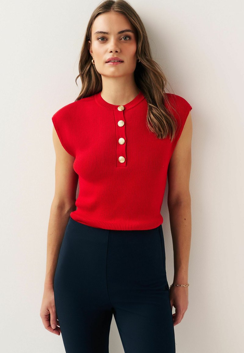 Next GOLD BUTTON - T-shirt basic - red