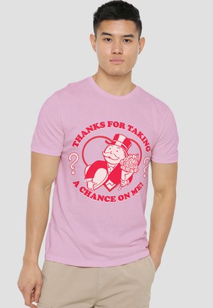 MONOPOLY VALENTINE'S DAY TAKE A CHANCE ON ME - T-Shirt print - light pink