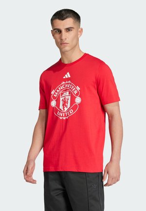 MANCHESTER UNITED DNA GRAPHIC T-SHIRT - T-Shirt print - mufc red