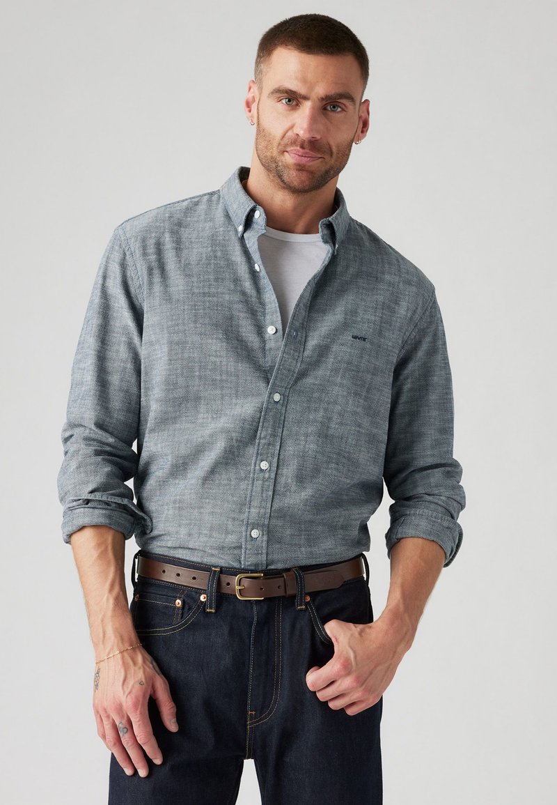 Levi's® AUTHENTIC BUTTON DOWN - Overhemd - marlon dark blue chambray
