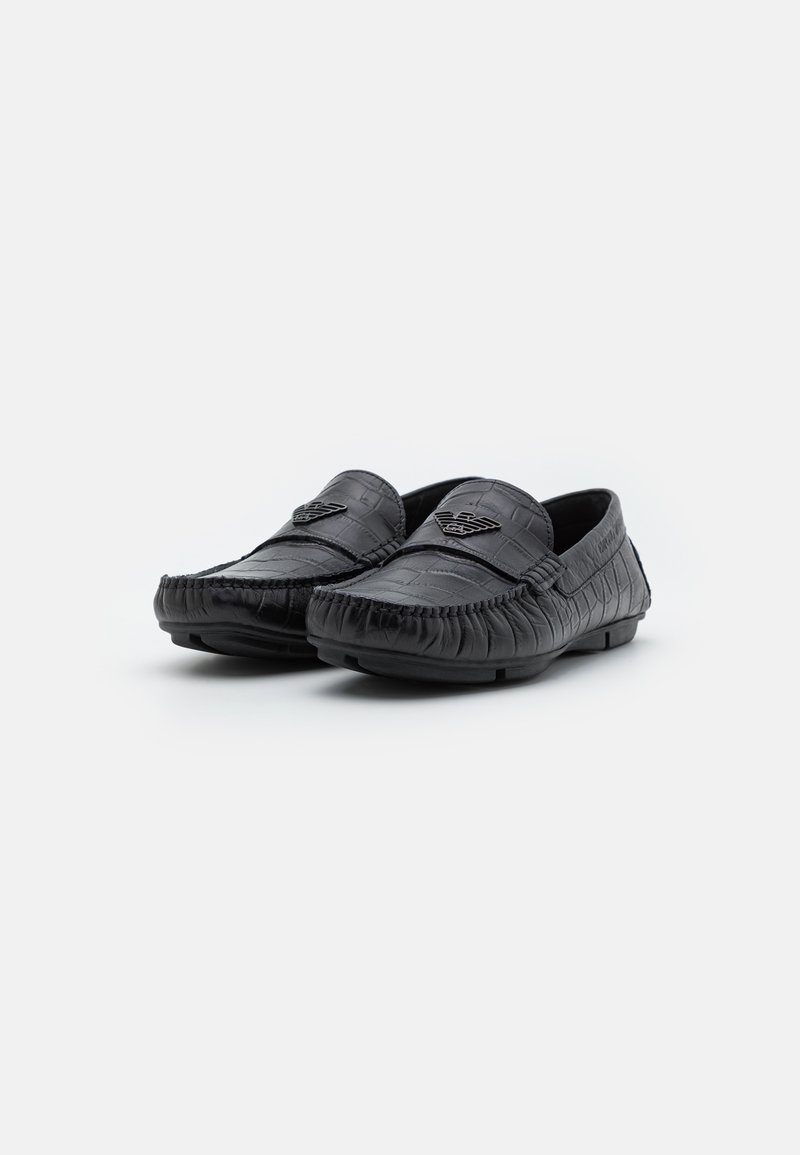 Herren Slipper | Emporio Armani Slipper black/schwarz - XJ17390 Herren Slipper | Emporio Armani Slipper black/schwarz - XJ17390