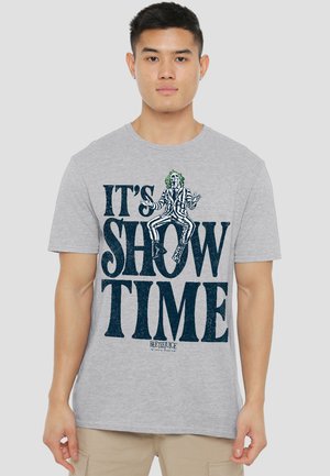 Cotton Soul, BEETLEJUICE/SHOWTIME - T-Shirt print - mottled light grey