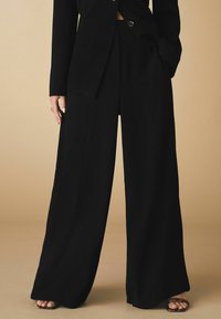 Next TALL FIT - TAILORED  SUPER WIDE  - Tygbyxor - black