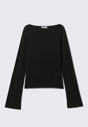 Weekday SOFT LONG SLEEVE TOP - Long sleeved top - black