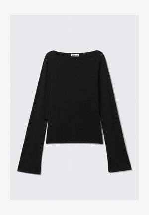Weekday SOFT LONG SLEEVE TOP - Long sleeved top - black