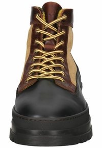 GANT Lace-up ankle boots - warm khaki/blk/cognac