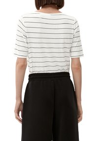 s.Oliver T-shirt print - wollweiß