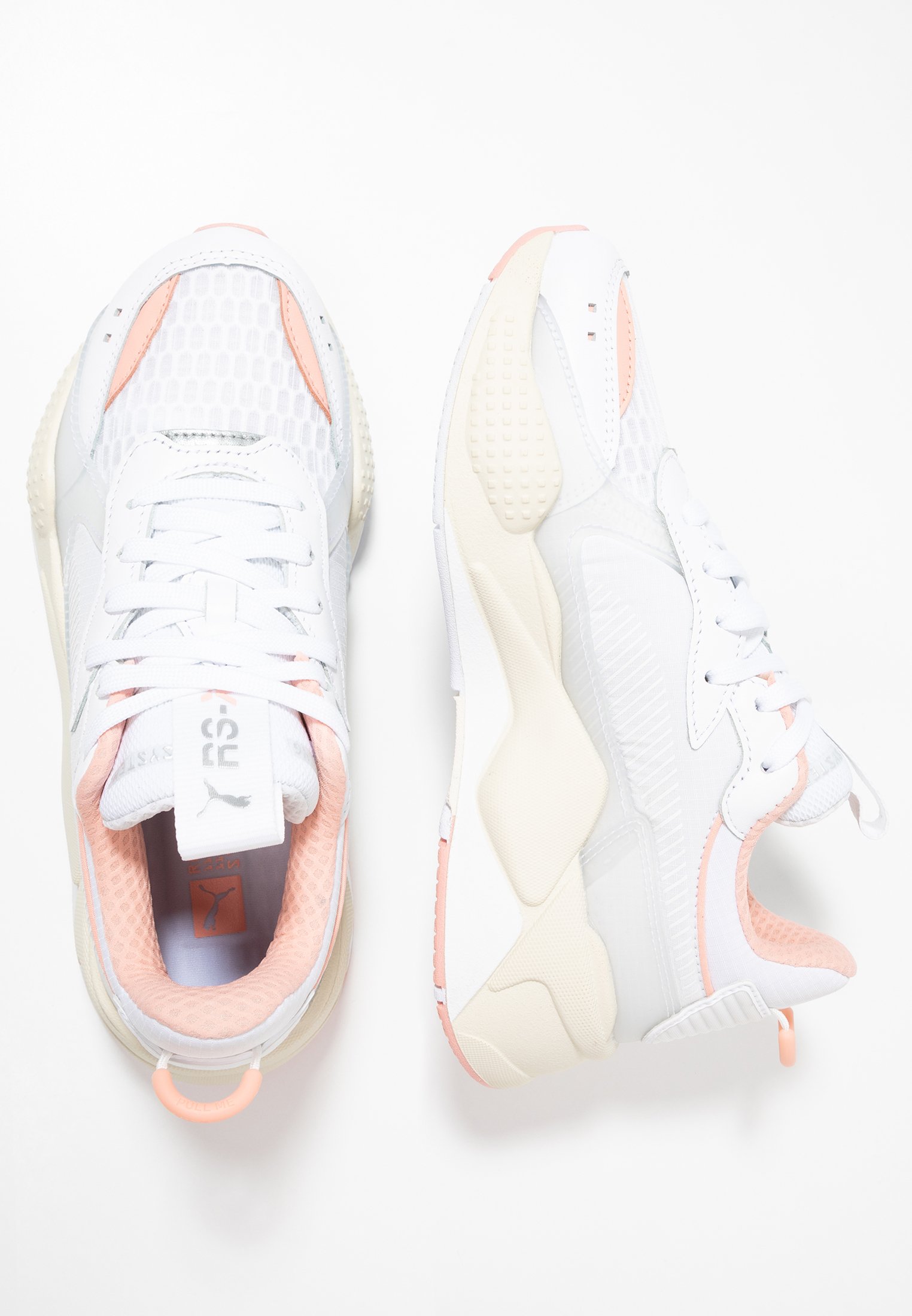 Puma RS X TEC - Trainers - white/peach bud/grey - Zalando.de