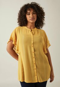 FRILL SLEEVE  - Skjortebluser - yellow