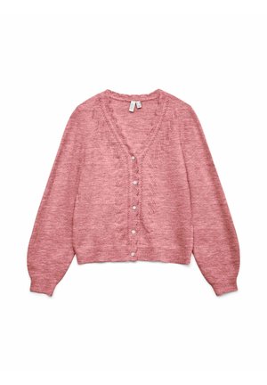 Vero Moda, STRICKJACKE VMLYA STRICKJACKE - Gilet - rose elegance