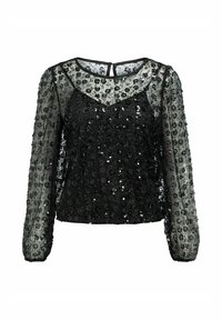 PAILLETTEN - Pluus - black