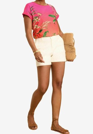 T-shirt print - mottled pink