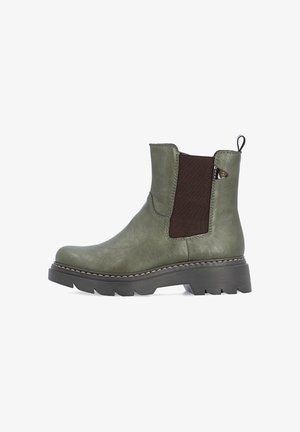 Rieker, RIEKER CHELSEA BOOTS 76750 - Platform ankle boots - green