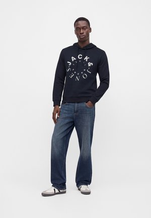 Jack & Jones, JJWARRIOR HOOD 2 PACK - Φούτερ με κουκούλα - sky captain/whisper white