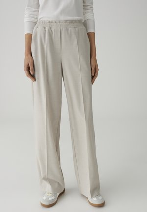 OPUS DOUBLE COMFORT WAISTBAND - Pantaloni - soft oat