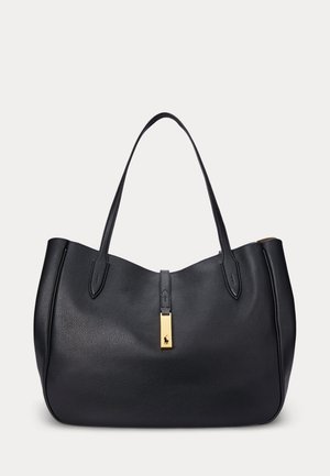 Polo Ralph Lauren, POLO ID LEATHER LARGE TOTE - Cabas - black