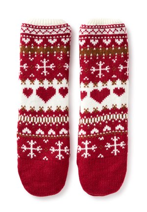 United Colors of Benetton NON-SLIP CHRISTMAS SOCKS.. UNISEX - Socken - red