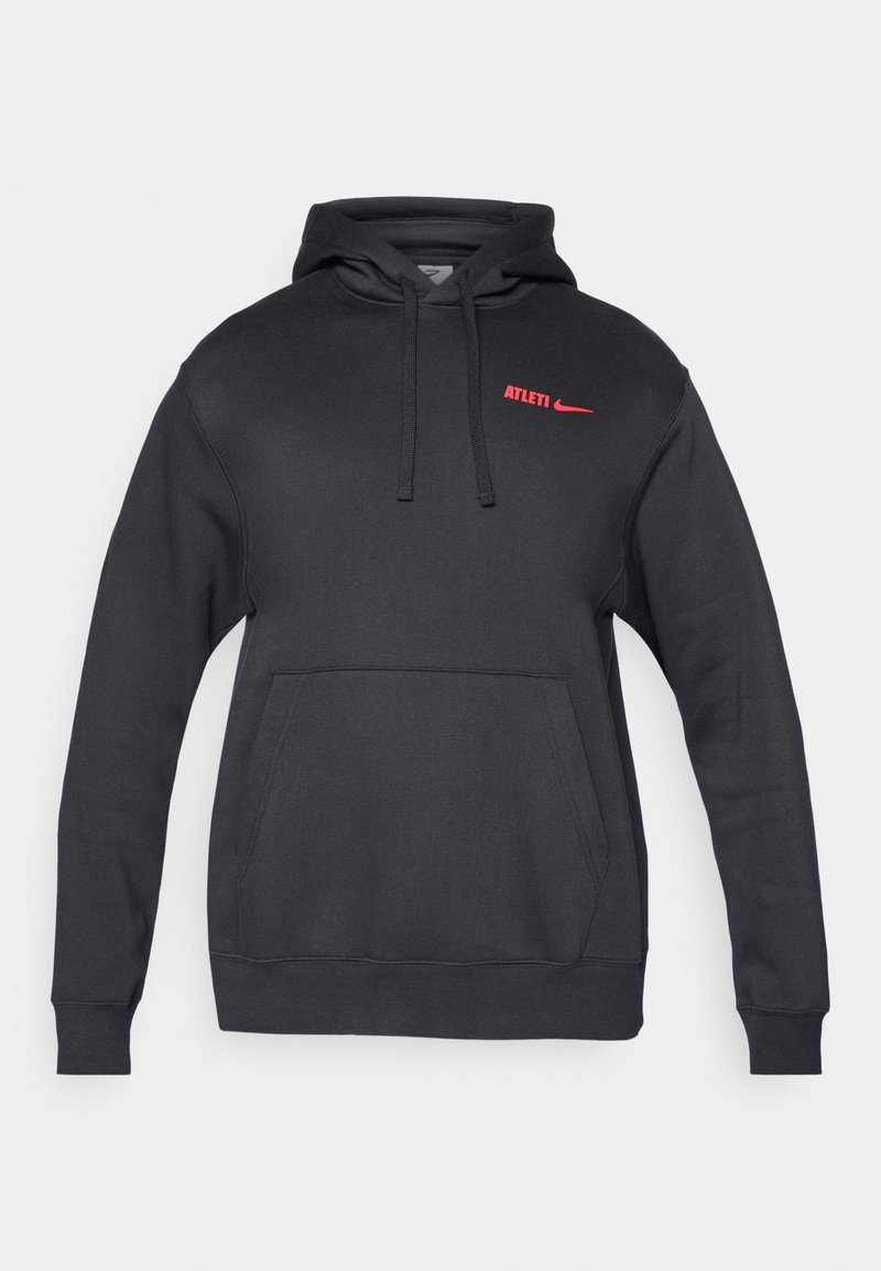 Nike Performance ATM CLUB HOODIE - Hoodie - black/sport red/black ...