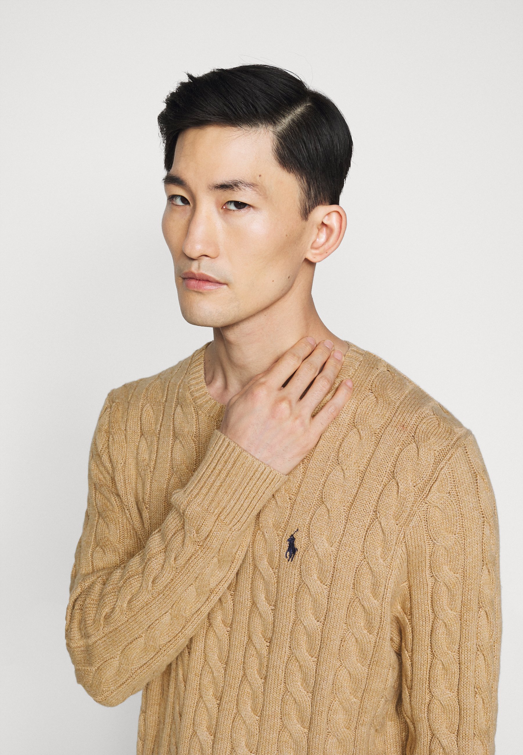 ralph lauren camel melange