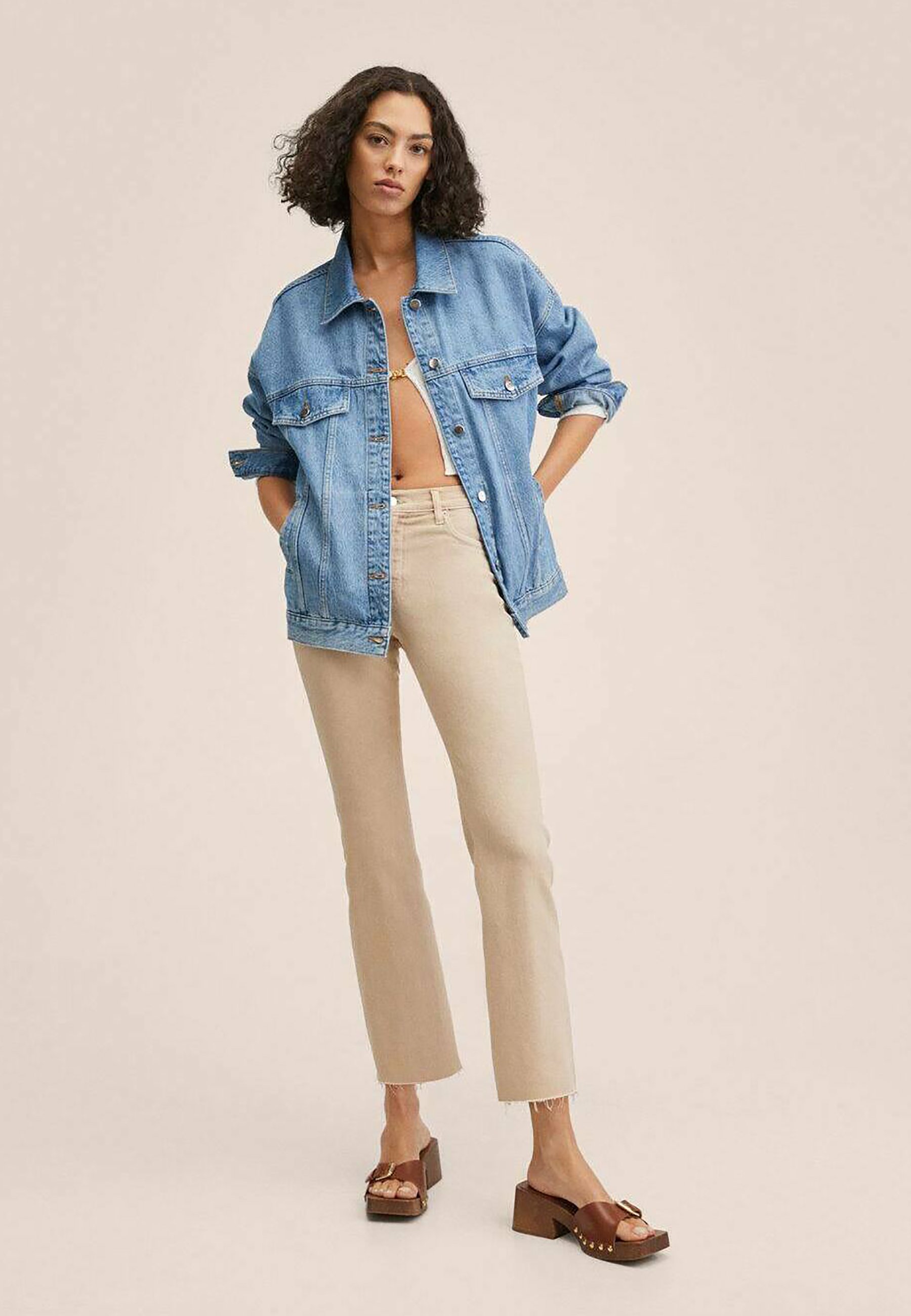 Mango SIENNA - Jeans a zampa - beige - Zalando.it