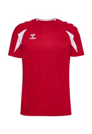 CORE 2.0 S/S - T-Shirt print - true red white