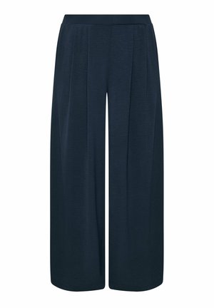 Evans, PLUS SIZE WIDE LEG TROUSERS - Pantalon classique - navy