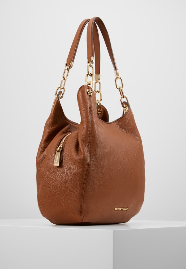 LILLIE CHAIN TOTESMALL - Handbag - cognac3