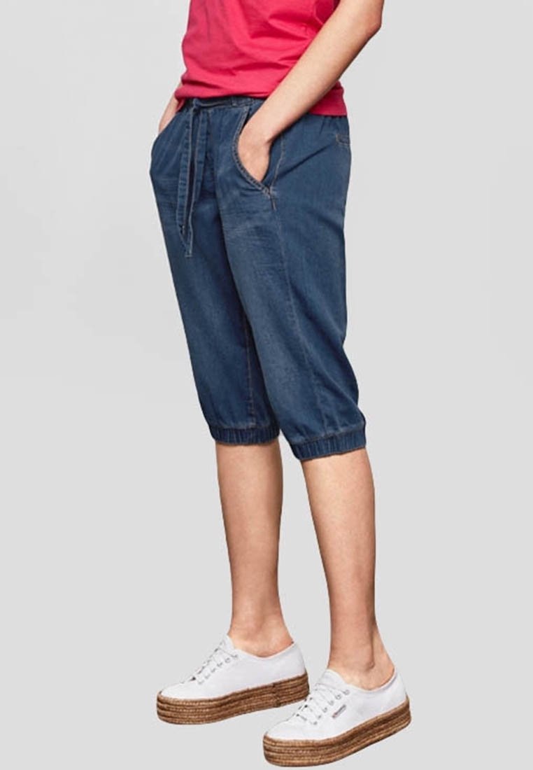 QS Shorts - dark-blue denim