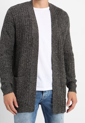 Chaqueta de punto - mottled dark grey