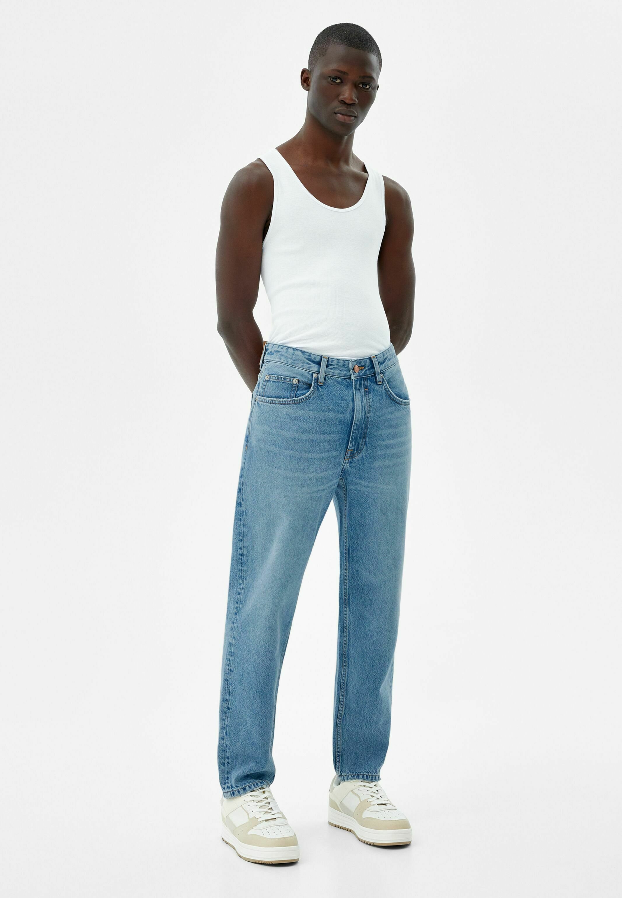 Bershka VINTAGE - Jeans a sigaretta - light blue denim/carta da zucchero -  Zalando.it