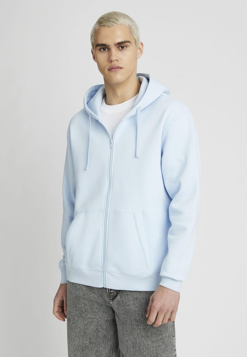 BZB BASIQUE - Sweat zippé - bleu