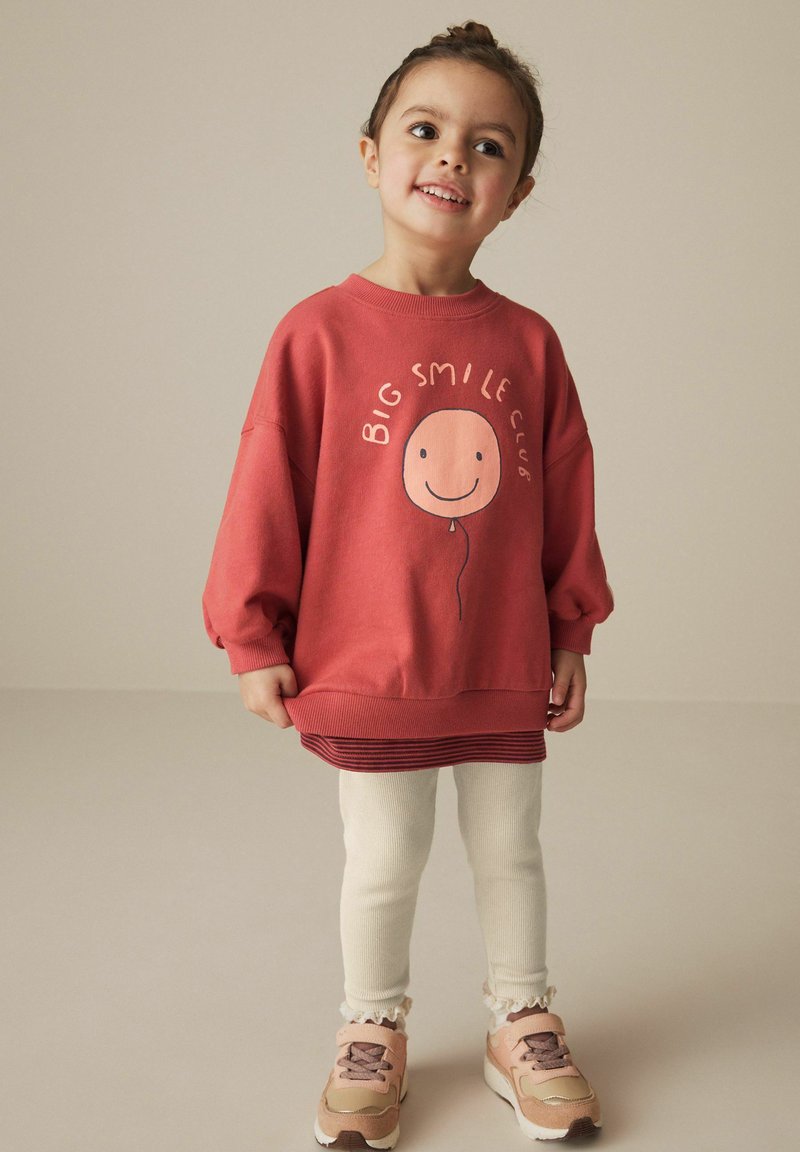 Next SET - REGULAR FIT - Legíny - kalhoty  - red smile character