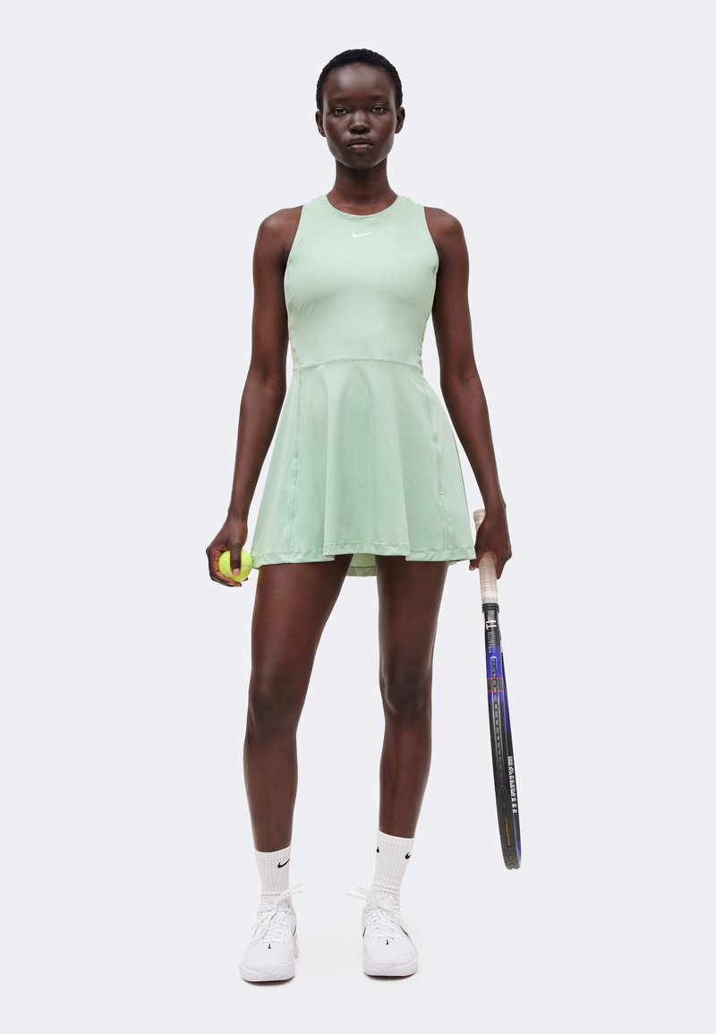 green dress with black dots Green V Neck Polka Dot Mini Dress & Reviews - Green,Blue - Dresses main image 0