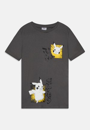 POKEMON - Tričko s potlačou - dark dusty grey