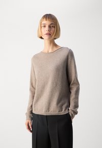 Marc O'Polo LONGSLEEVE ROUND NECK - Džemperis - shaded brown melange