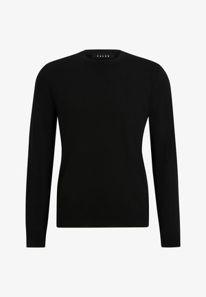 FALKE Basic New Merino Crew Neck - Strickpullover - black