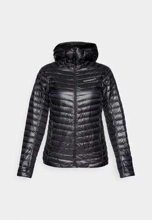 Norrøna TROLLVEGGEN SUPERLIGHT HOOD - Piumino - caviar black