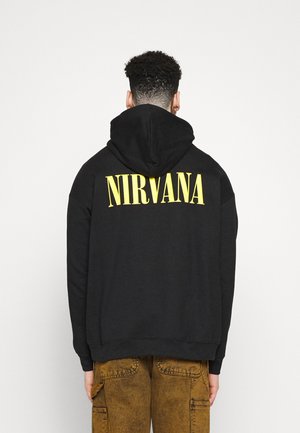 NIRVANA FACE PRINT HOODIE UNISEX - Hoodie - black