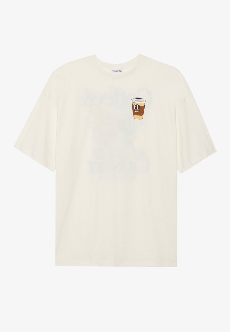 Even&Odd T-shirt print zandkleur