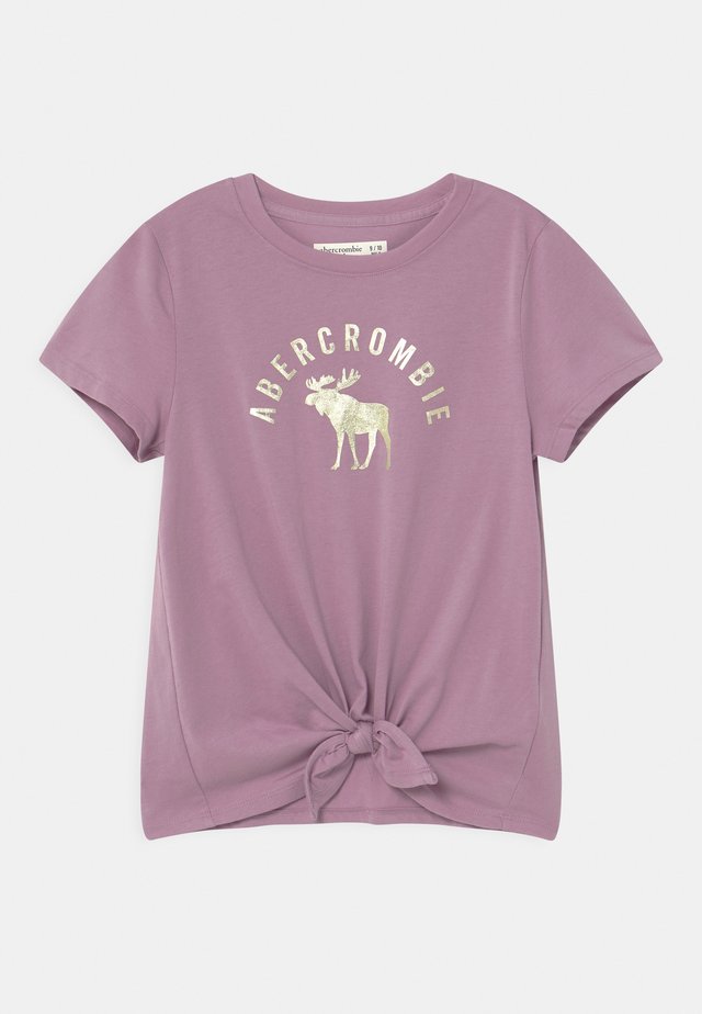 TIE FRONT  - T-Shirt print - purple