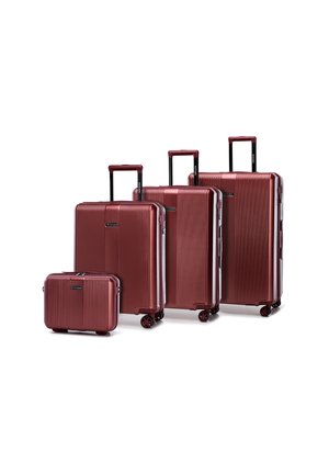 SET 4 PCS - Kofferset - dark red