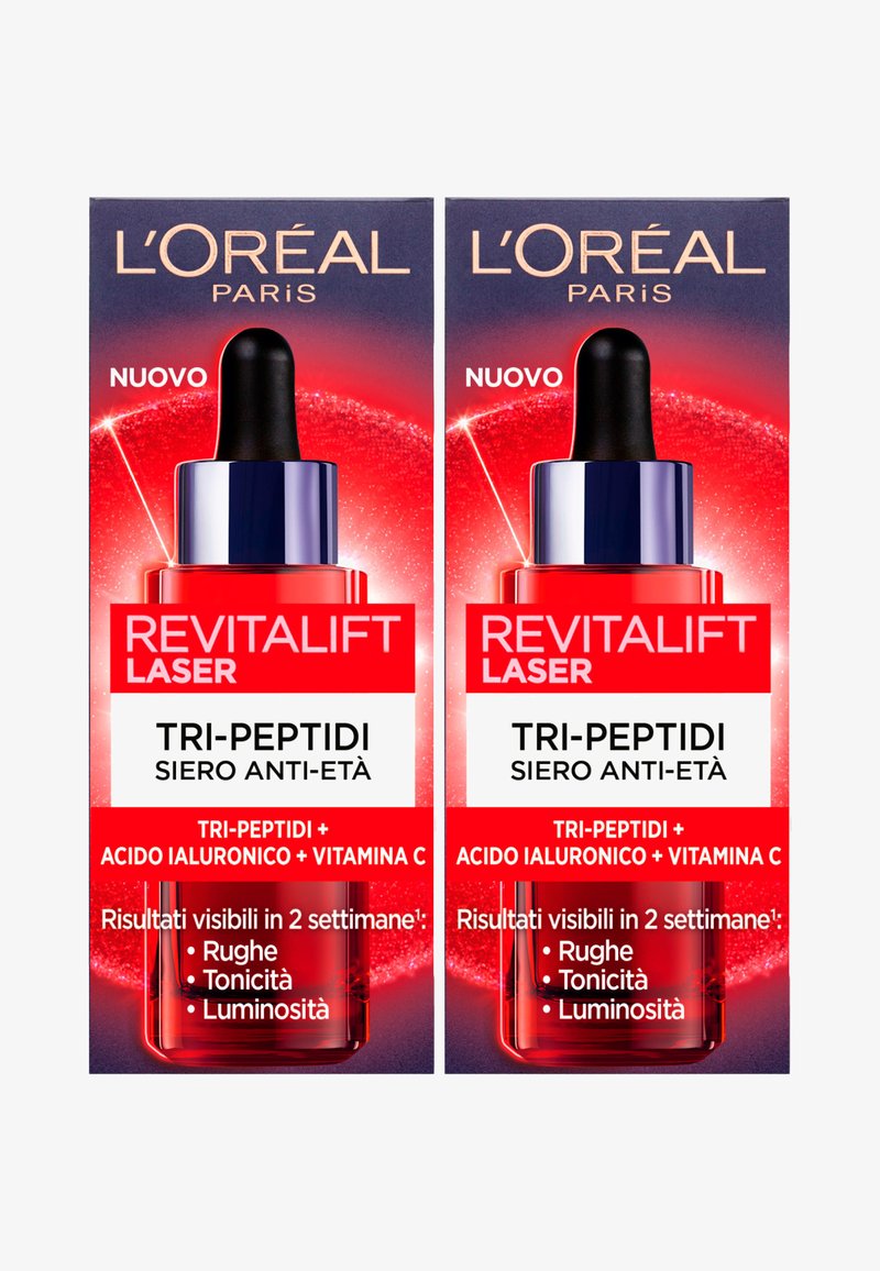 L'Oréal Paris - L'ORÉAL PARIS REVITALIFT LASER SIERO TRI-PEPTIDI ANTI-ETÀ CON ACIDO IALURONICO + VITAMINA C - 2 PACK - Siero - trasparente, Ingrandire