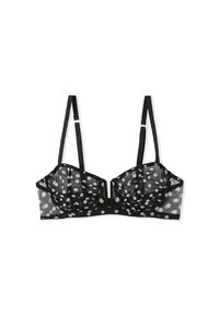 SYMBIOSE - Sujetador con aros - black printed