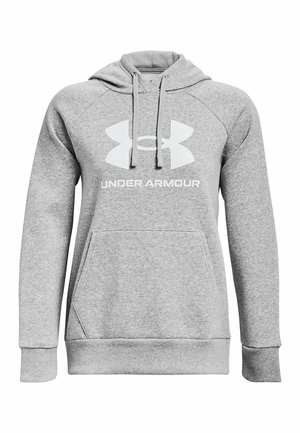 Under Armour RIVAL FLEECE BIG LOGO - Felpa con cappuccio - mod gray light heather