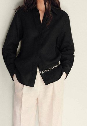 Overhemdblouse - black