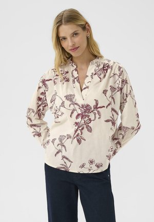 NATALE - Blus - tawny port botanical print