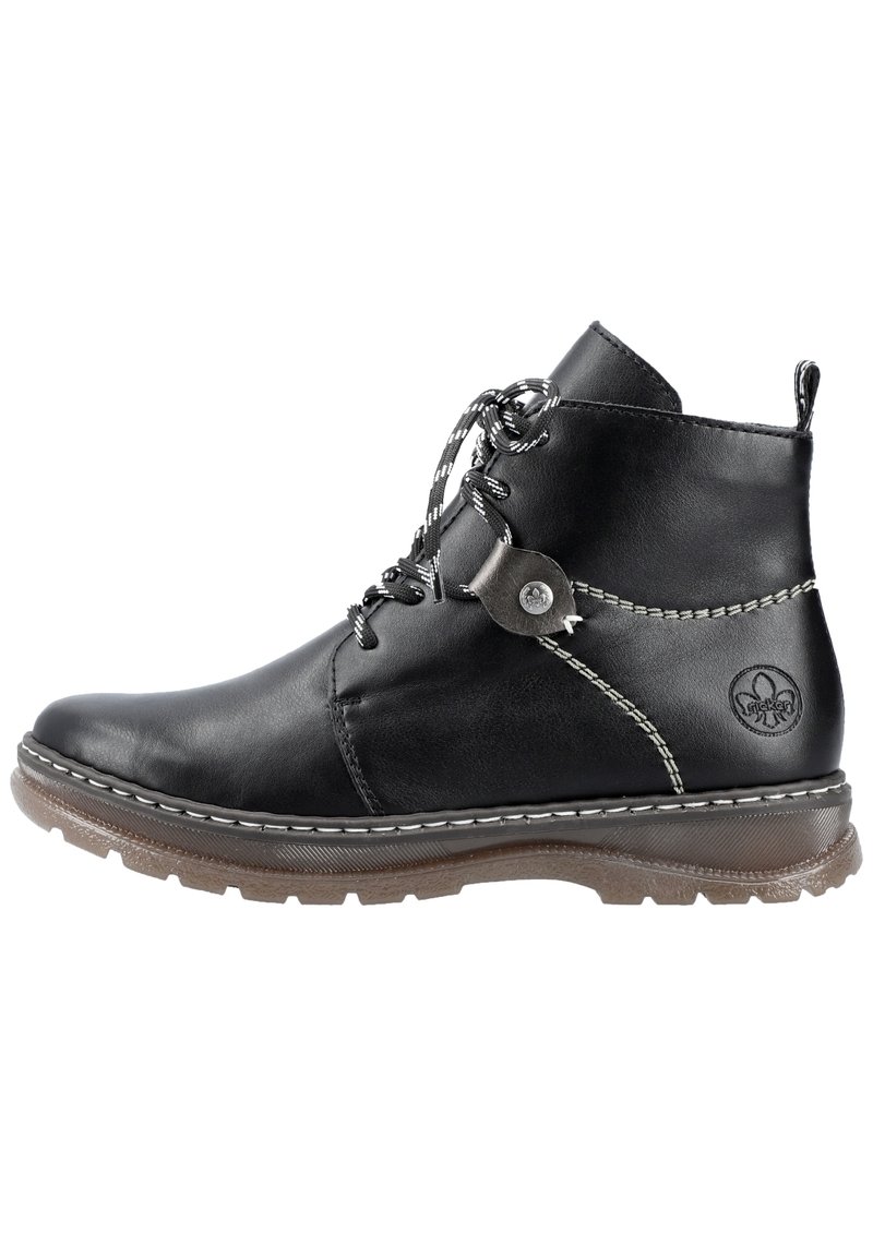 rieker black lace up boots